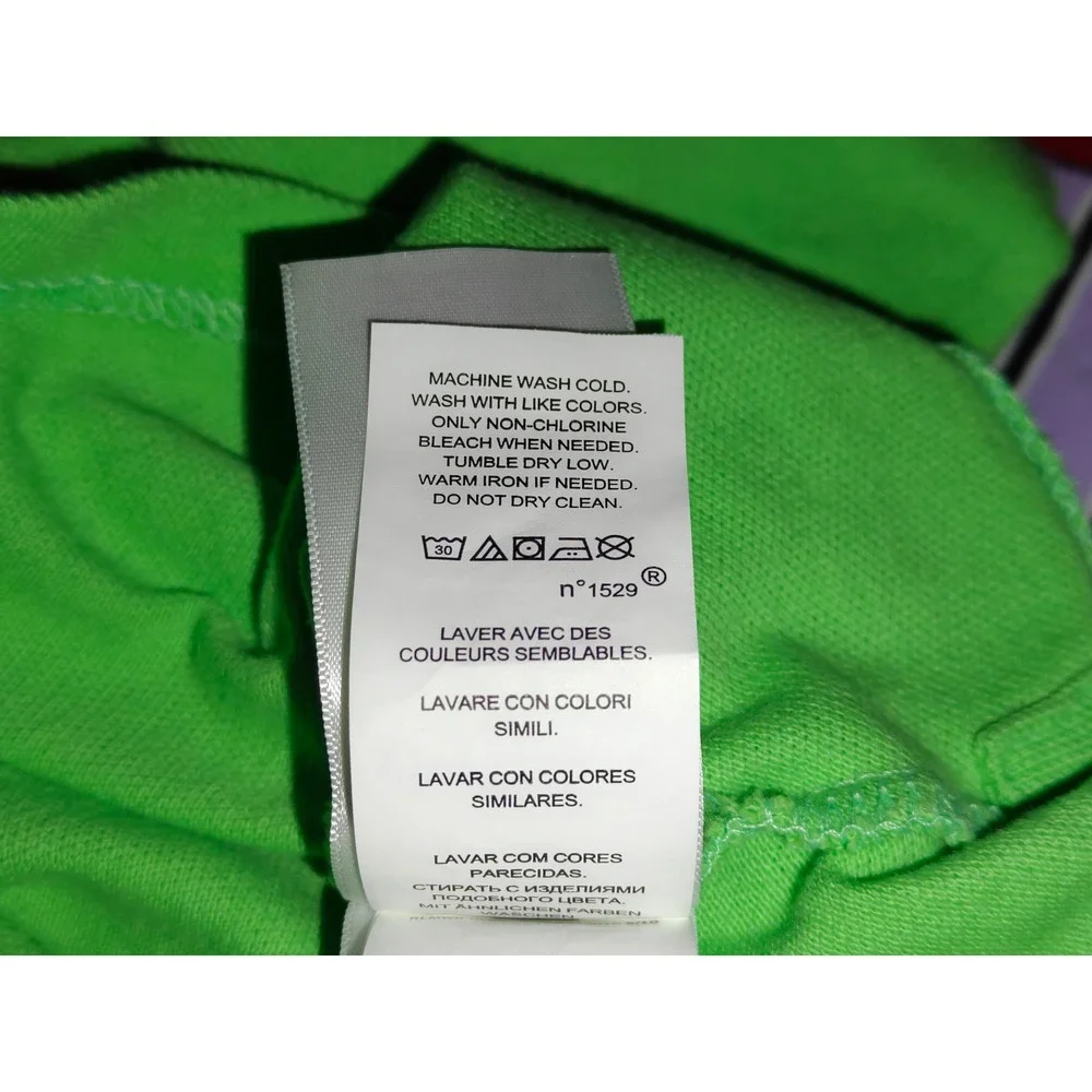 Polo Ralph Lauren Mens Custom Slim Fit Green Cotton Pique Polo Shirt Size M